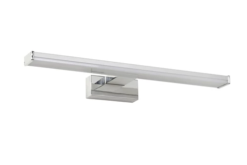 Lucide ONNO - Mirror light Bathroom - LED - 1x8W 3000K - IP44 - Satin Chrome - turned off